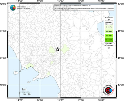 Mappa territorio comunale con almeno 3 questionari