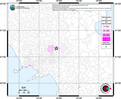 Mappa territorio comunale con almeno 3 questionari