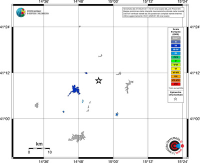 Mappa EMS - territori località
