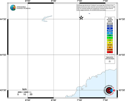 Mappa EMS - territori località