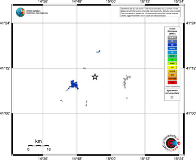 Mappa EMS - territori località