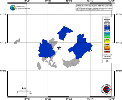 Mappa EMS - territori comuni