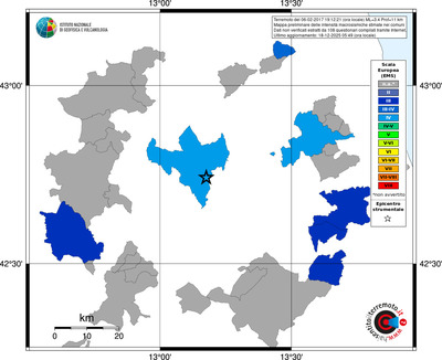 Mappa EMS - territori comuni