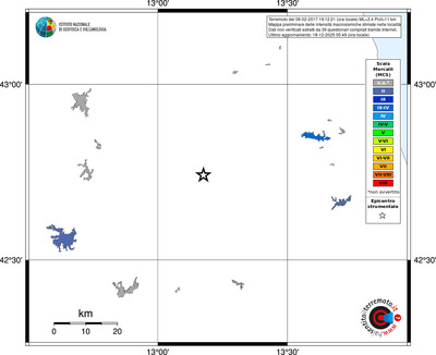 Mappa MCS - territori località