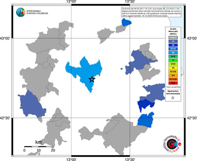 Mappa MCS - territori comuni