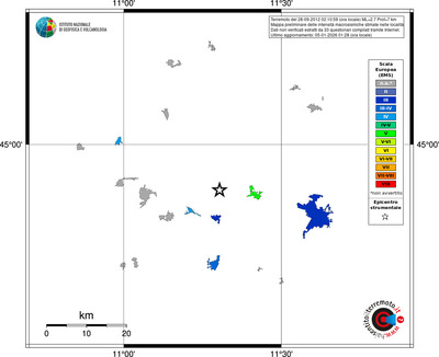 Mappa EMS - territori località