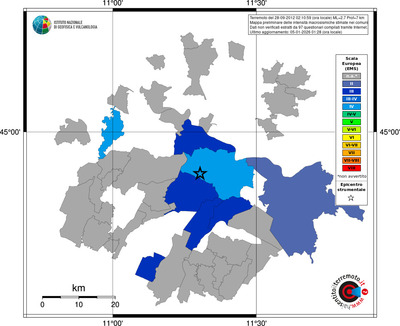 Mappa EMS - territori comuni