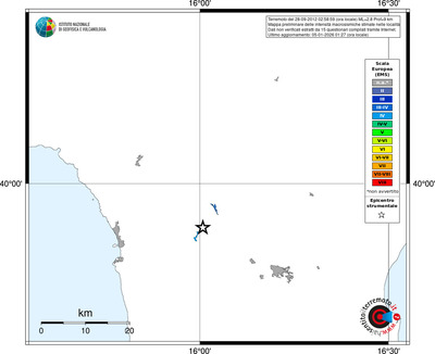 Mappa EMS - territori località