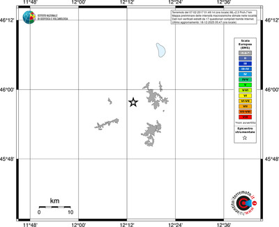 Mappa EMS - territori località