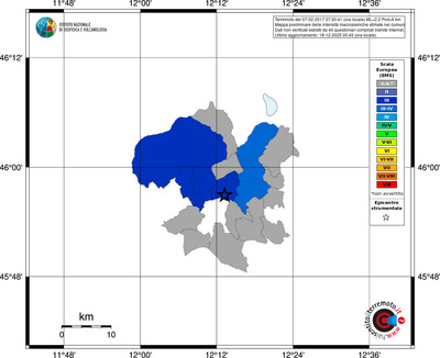 Mappa EMS - territori comuni