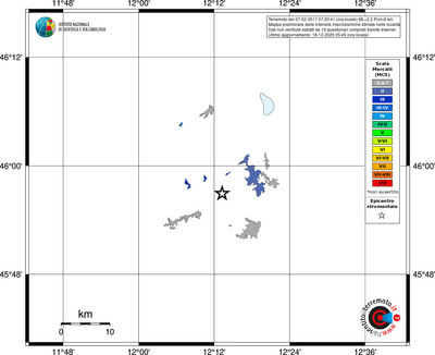 Mappa MCS - territori località