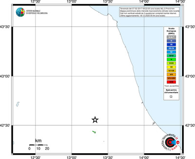 Mappa EMS - territori località