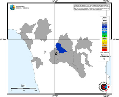 Mappa EMS - territori comuni
