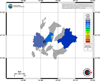 Mappa EMS - territori comuni