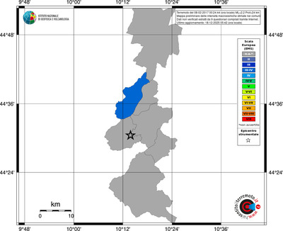 Mappa EMS - territori comuni