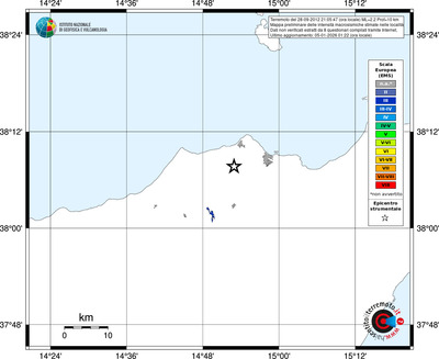 Mappa EMS - territori località