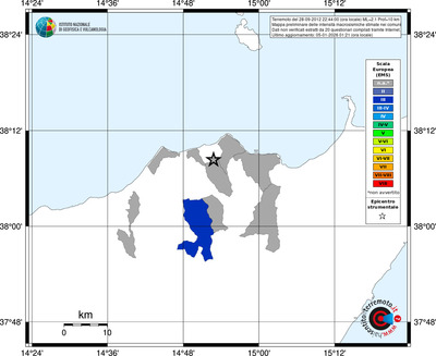 Mappa EMS - territori comuni