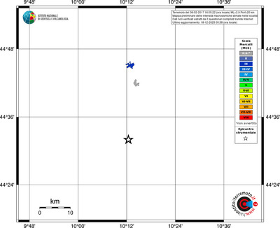 Mappa MCS - territori località