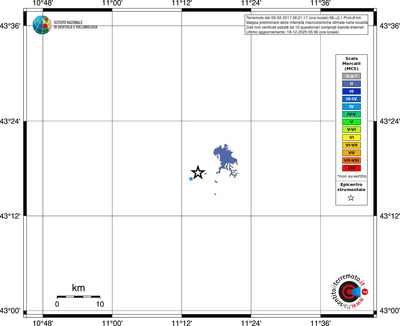 Mappa MCS - territori località