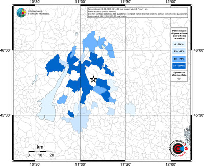 Mappa territorio comunale con almeno 3 questionari