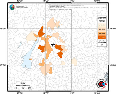 Mappa territorio comunale con almeno 3 questionari