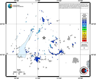 Mappa EMS - territori località