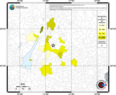 Mappa territorio comunale con almeno 3 questionari