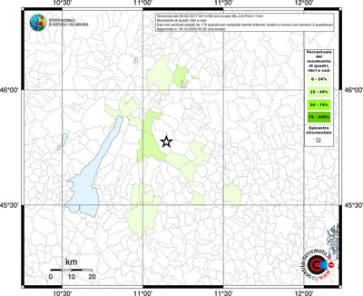 Mappa territorio comunale con almeno 3 questionari