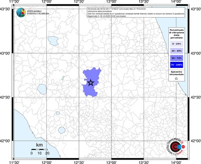 Mappa territorio comunale con almeno 3 questionari