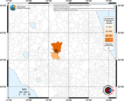 Mappa territorio comunale con almeno 3 questionari