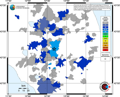 Mappa EMS - territori comuni