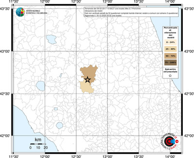 Mappa territorio comunale con almeno 3 questionari