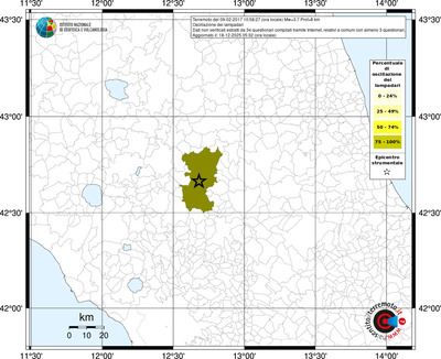 Mappa territorio comunale con almeno 3 questionari