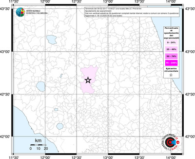 Mappa territorio comunale con almeno 3 questionari