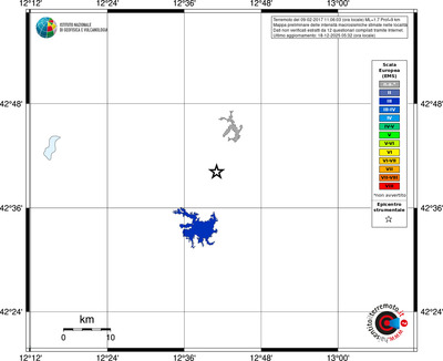 Mappa EMS - territori località