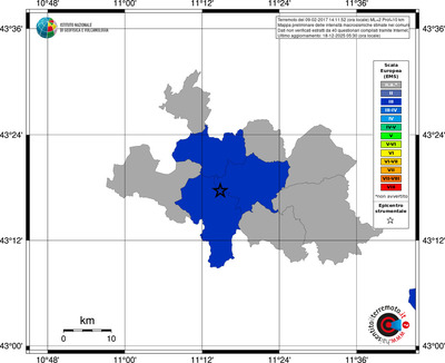 Mappa EMS - territori comuni