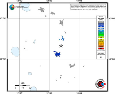 Mappa EMS - territori località