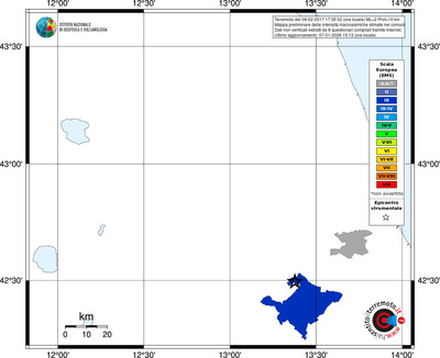 Mappa EMS - territori comuni