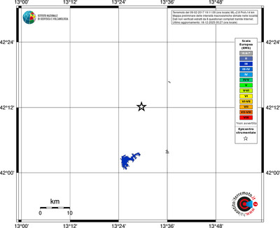 Mappa EMS - territori località