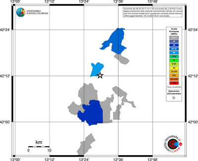 Mappa EMS - territori comuni