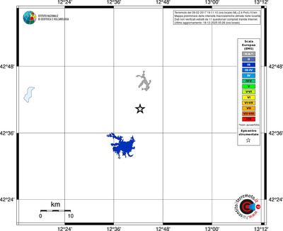 Mappa EMS - territori località