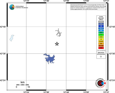 Mappa MCS - territori località