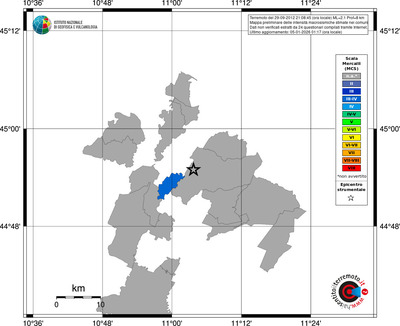 Mappa MCS - territori comuni