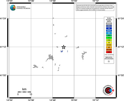 Mappa EMS - territori località