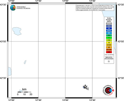 Mappa EMS - territori località