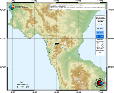 Mappa comuni con almeno 3 questionari