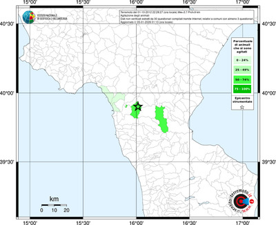 Mappa territorio comunale con almeno 3 questionari