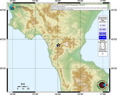 Mappa comuni con almeno 3 questionari