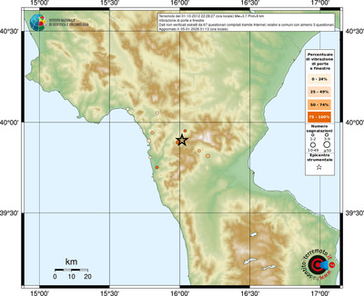 Mappa comuni con almeno 3 questionari
