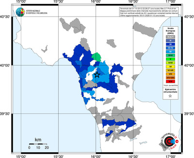 Mappa EMS - territori comuni